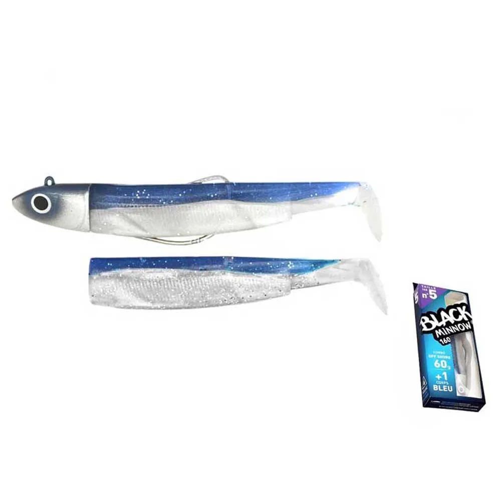 Fiiish Black Minnow Combo Offshore Soft Lure 160 Mm 60g
