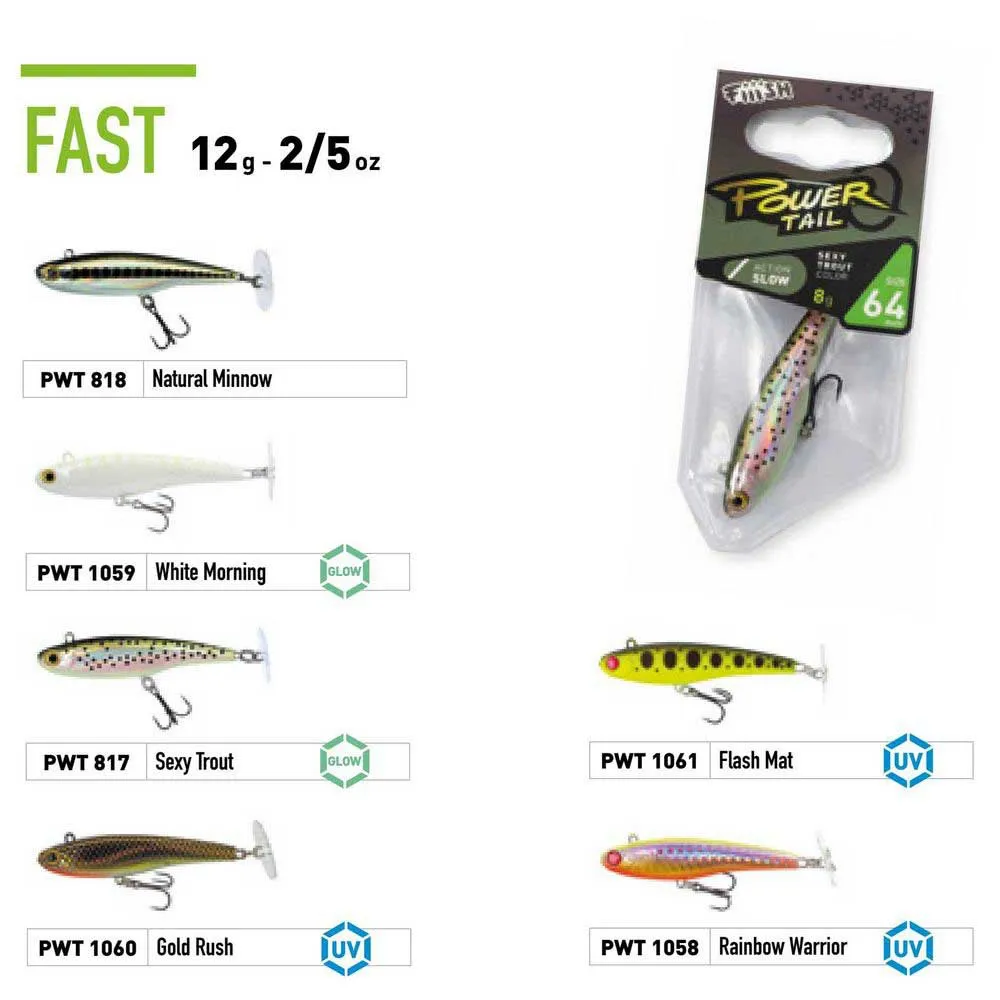 Fiiish Power Tail Fresh Water Fast Sinking Stickbait 64 Mm 12g - Image 2